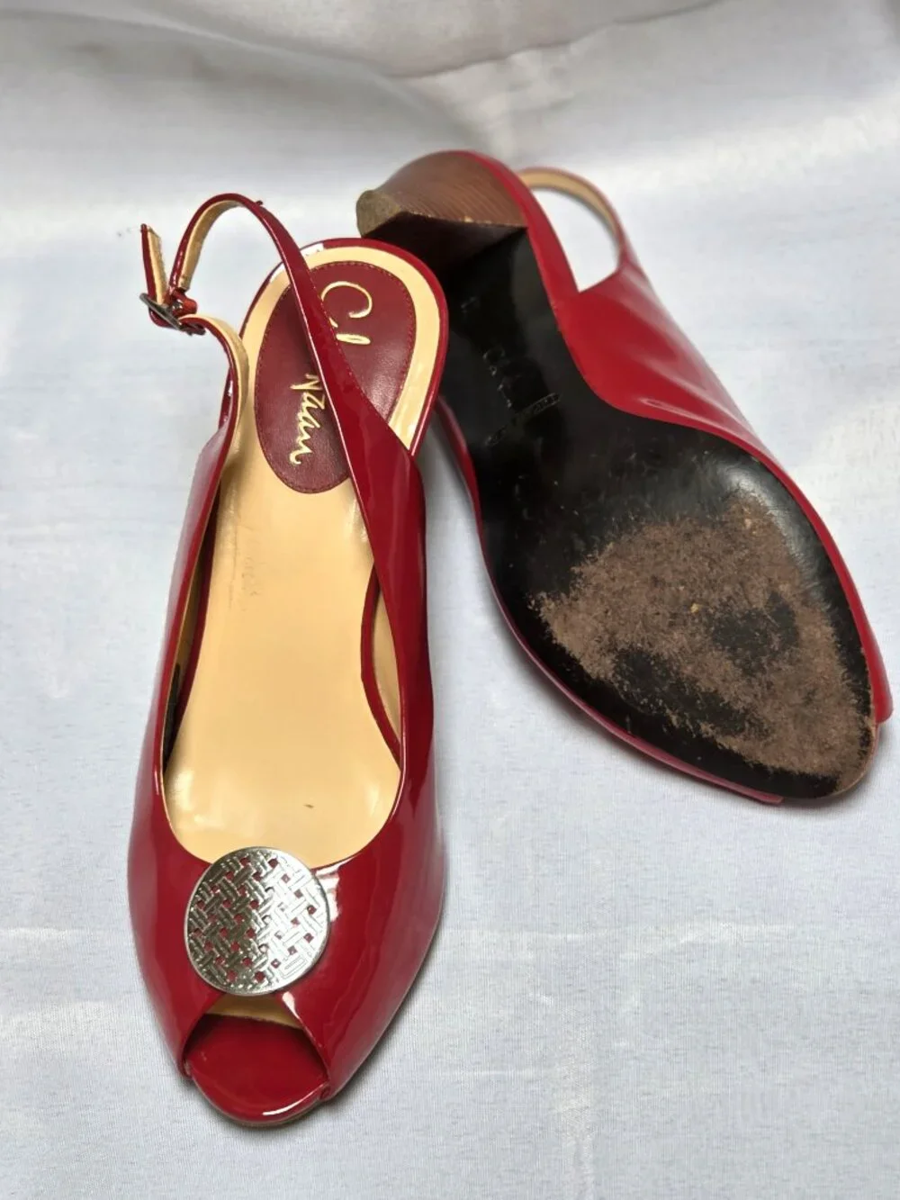 Cole Haan Red Patent Leather Heels